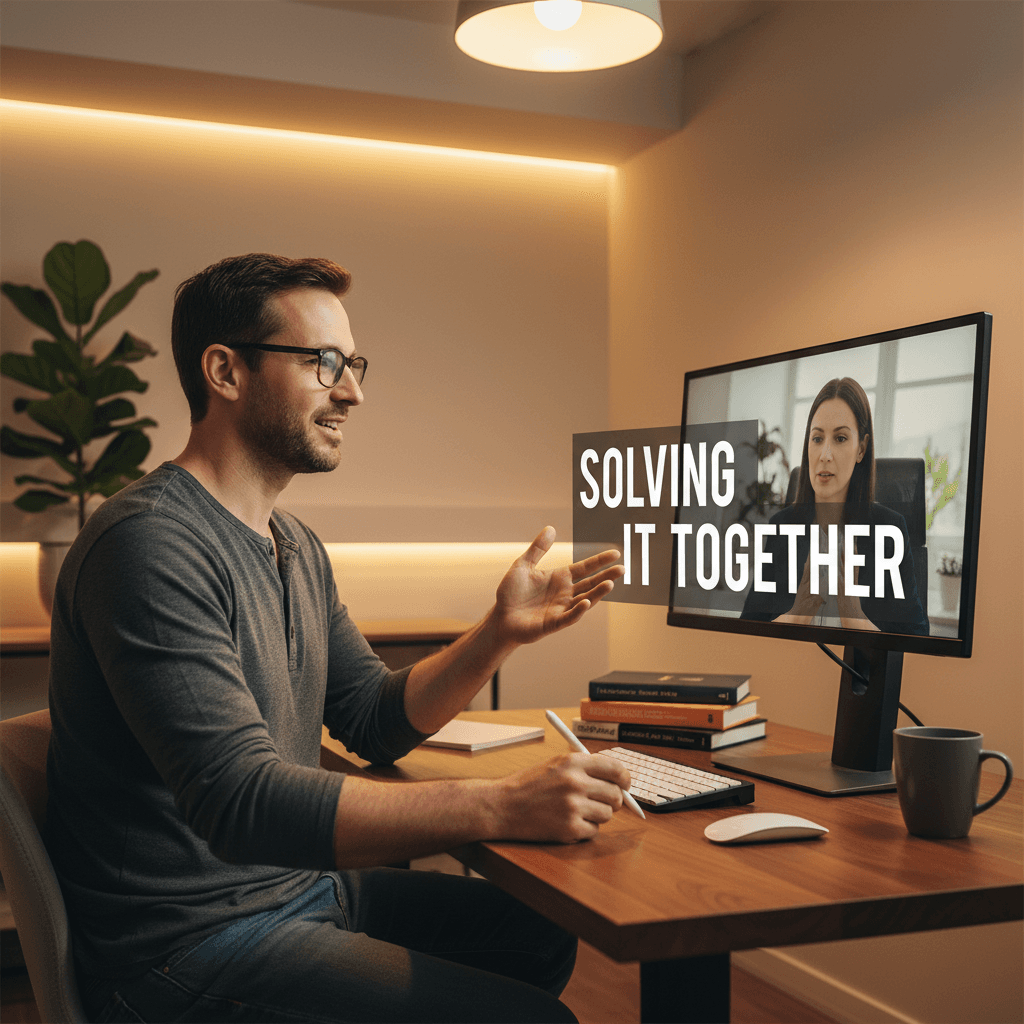 Web developer providing direct client support and guidance