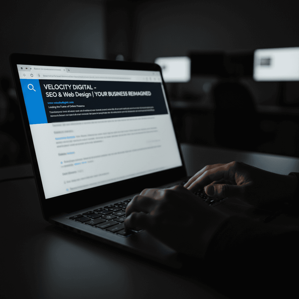 Website ranking prominently in Google search results